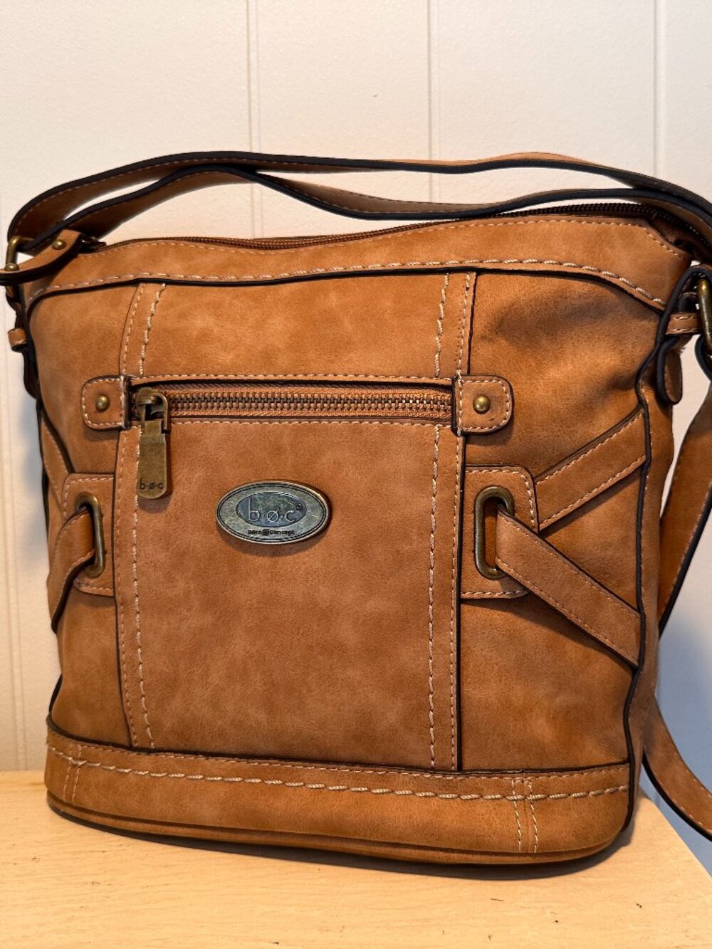 b.o.c. Vegan Leather Crossbody Bucket Bag